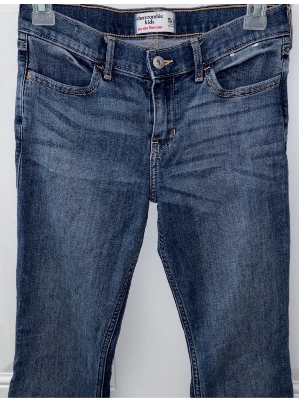 Abercrombie kids Dark Blue Low Rise Flare Jeans